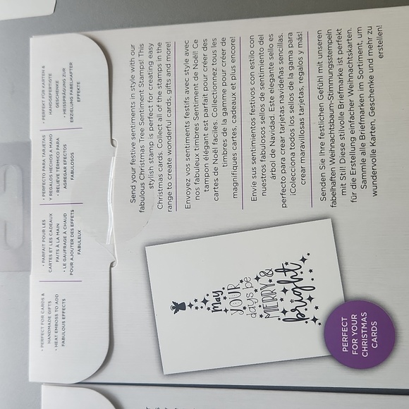 Crafters companion Christmas stamps set of 2 - Picture 6 of 6